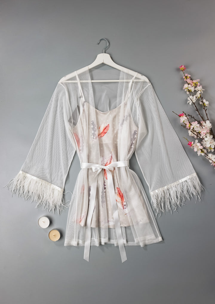 Robe Tulle Set off white in UAE