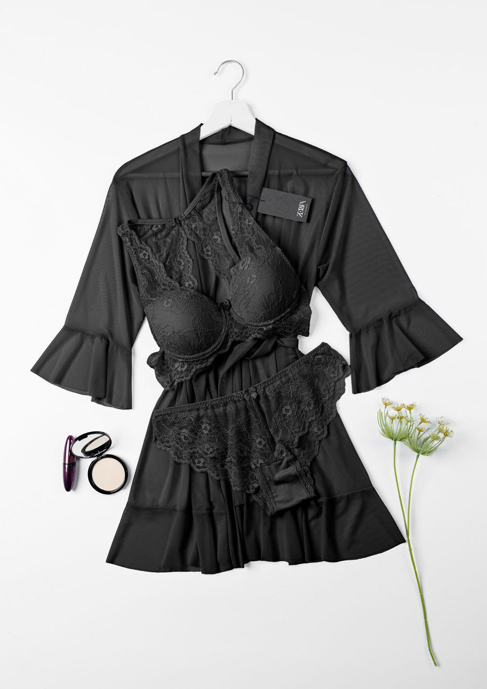 "Sexy Robe Set black in UAE "