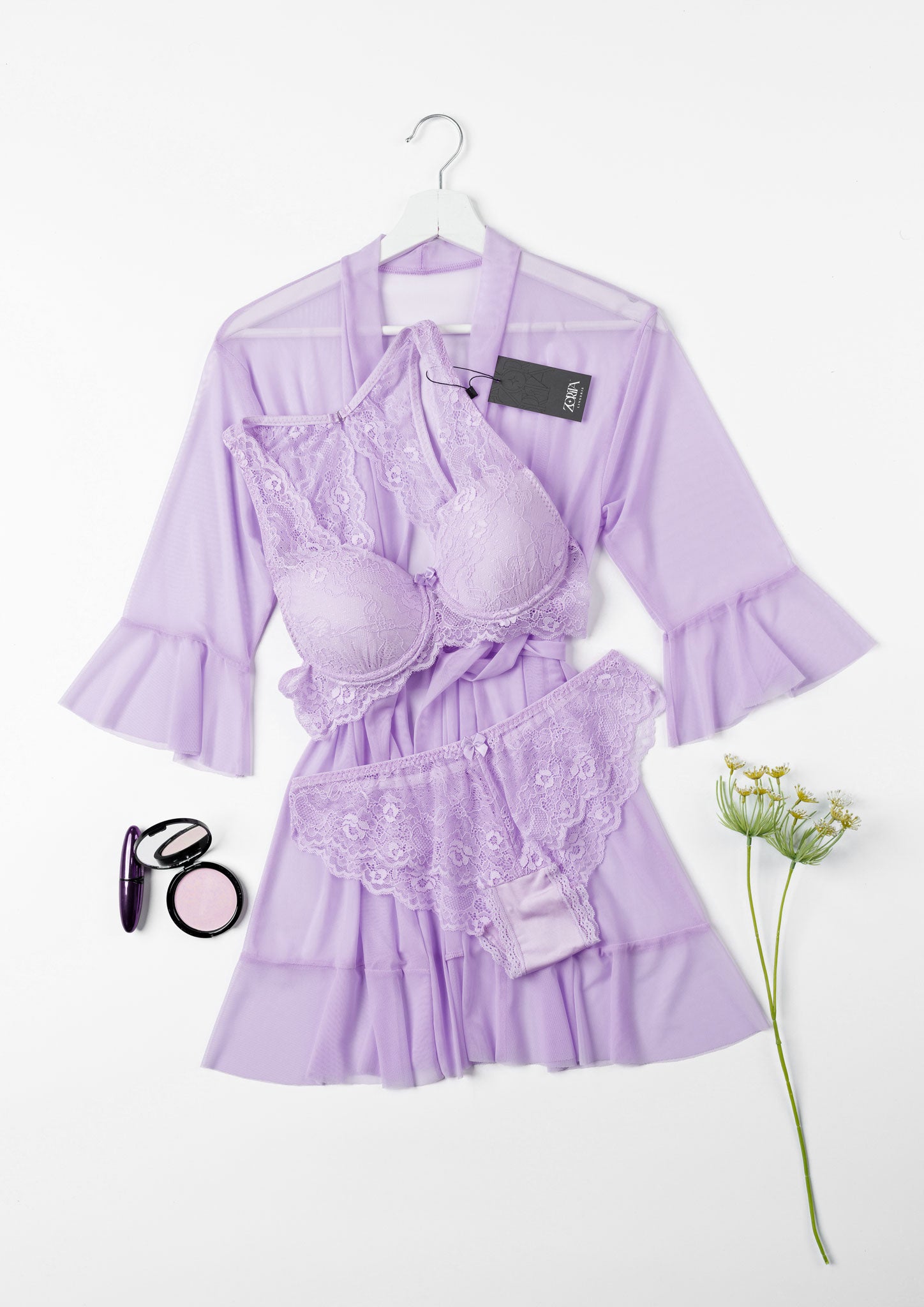 Sexy Robe Set Lilae in UAE