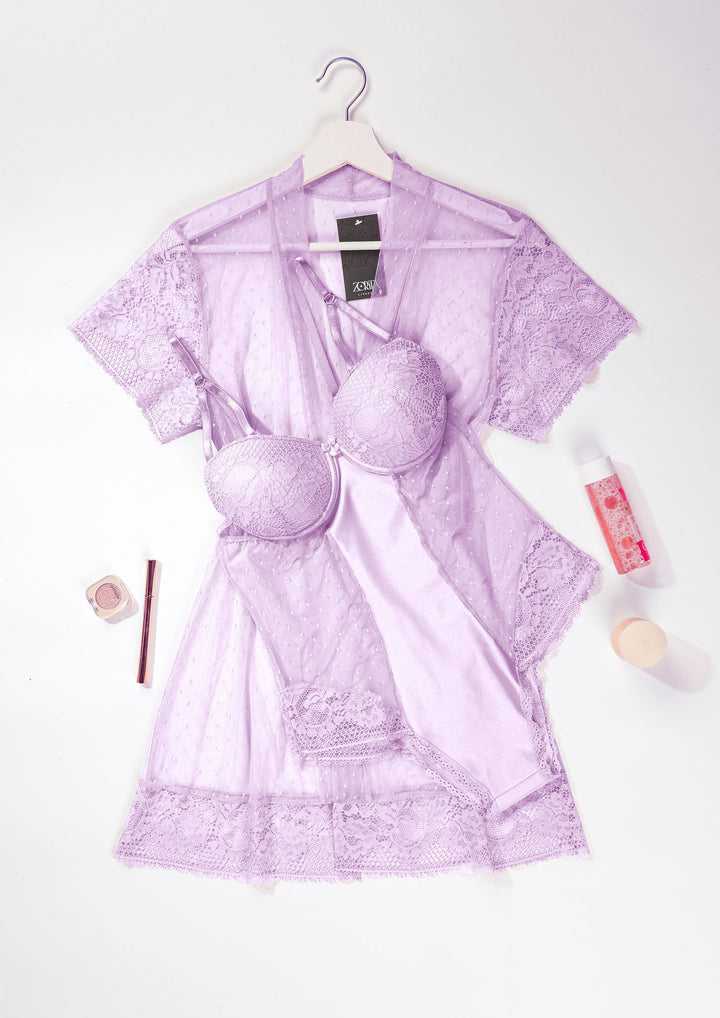 Teddy Robe Set 6122 - Zorita Lingerie UAE