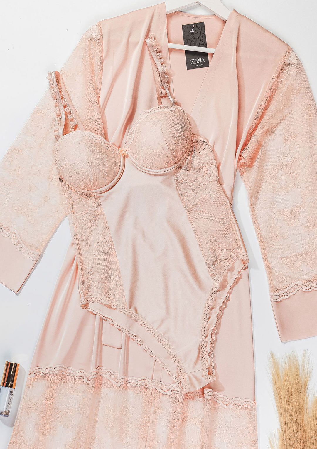 Teddy Long Robe Set 6125 - Zorita Lingerie UAE