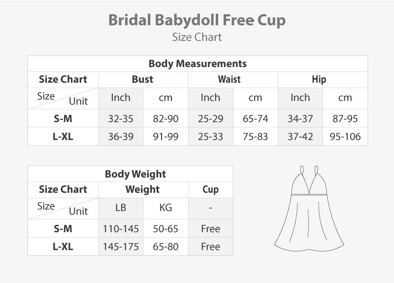 Bridal babydoll 5741-24